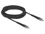 Cablu USB-C la USB-C, USB 2.0, 3 m, 60W, negru
