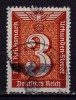 ✅ ( S38 ) Germania Reich 1939/&#039;45 rar timbru fiscal/documente 3 Reichsmark , stampila oficiala ( poate diferi ! ), Stampilat