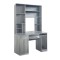 Birou computer-biroteca Noutate Gri 120x55x182cm