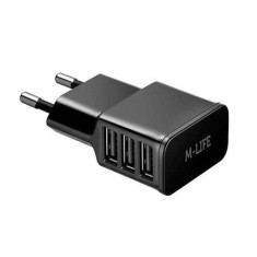 Incarcator retea 3 x usb 3a max (1a+1a+2a) ml foto