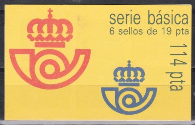 Spania 1986 - Regele Juan Carlos I - valoare nouă, Carnet, 2 poze, MNH foto