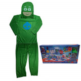 Costum pentru copii IdeallStore&reg;, Green Lizard, marimea 5-7 ani, 110-120, verde, jucarie inclusa