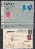 ROMANIA LOT 2 PLICURI CIRCULATE+PRIN AVION JIMBOLIA BUCURESTI GERMANIA CENZURAT, Fotografie, Iasi, Necirculata