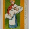 MAMA CU TRIPLETI , DESEN , CARTE POSTALA ILUSTRATA , CROMOLITOGRAFIE , INTERBELICA