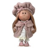 Papusa Nines D'Onil, Colectia Little Mia, Mia Winter, cu miros de vanilie, 23 cm