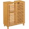 Dulap baie 5Five Sicela pentru lavoar, cu usi si rafturi, bambus si MDF, 60x28x80 cm, natur