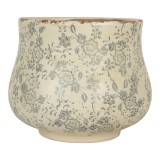 Cumpara ieftin Ghiveci flori ceramica bej &Oslash; 21x17 cm
