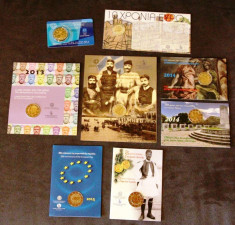 GRECIA 2004-2012-2013-2014-2015 2 Euro comemorativ (BU) -8 - COINCARD uri foto