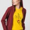 Hanorac coton casual femei burgundy-xl