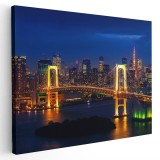 Tablou podul Curcubeu Tokyo Japonia Tablou canvas pe panza CU RAMA 50x70 cm