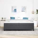 VidaXL Cadru de pat Gri &icirc;nchis 200 x 200 cm Țesătură de catifea
