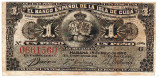 Cuba 1 Peso 1896 Seria 0661560