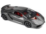 Masinuta RC pentru copii cu telecomanda, Lamborghini Sesto gri,LeanToys, 9729