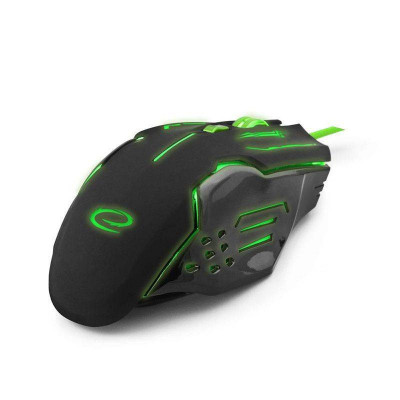 Mouse optic USB gaming 800-2400DPI 6 butoane verde ESPERANZA foto