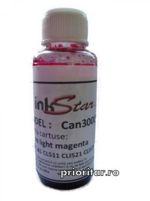 Cerneala CANON DYE CISS color FOTO ROSIE ( Refill Color Photo Light Magenta ) foto