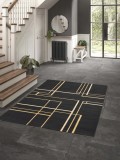 Covor Belgian, Cancun 18715, Negru, Diverse Dimensiuni - 120x170 cm