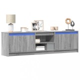 VidaXL Dulap TV cu LED, gri sonoma, 180x34x50 cm, lemn prelucrat