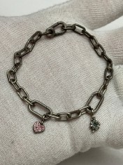 BRATARA ARGINT 925 - PANDORA - ALE - 2 Charmuri - ORIGINALA !