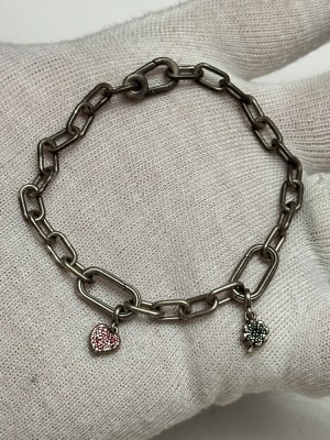 BRATARA ARGINT 925 - PANDORA - ALE - 2 Charmuri - ORIGINALA ! foto