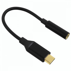 Adaptor audio Hama 135717 jack 3.5mm - USB Type C Negru foto