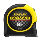 Stanley 0-33-728, ruleta fatmax 8m, Mylar&Acirc;&reg;, BladeArmor, tru-zero, rupere la 3.35m, 8m x 32mm, blister