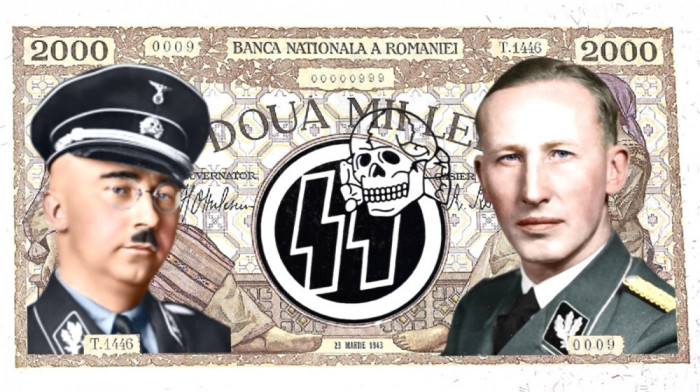 WW2 bancnota fantezie 2000 lei 1943