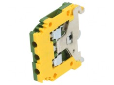Conector &Icirc;mbinare Șine 0,2-4mm2 2 Borne Galben-Verde