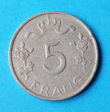 Moneda Belgia 5 Franci 1949 - piesa circulata in stare foarte buna, Europa