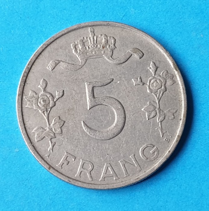 5 Franci 1949 - moneda Luxemburg - piesa circulata in stare foarte buna