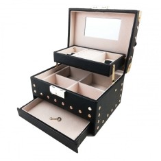 Caseta de bijuterii - Black and Gold / Red and Gold - A232