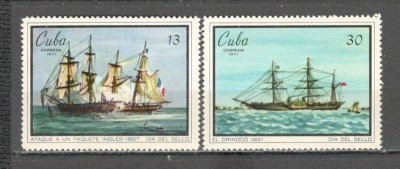 Cuba.1971 Ziua marcii postale-Corabii GC.166 foto