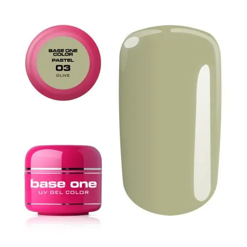 Gel UV Silcare Base One Pastel - Olive 03, 5g