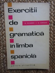 Exercitii de gramatica in limba spaniola - G. Escudero