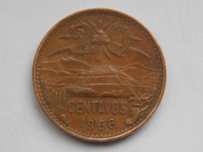 20 CENTAVOS 1966 MEXIC