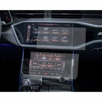 Audi S7 2024 ecran navigatie + consola aer conditionat folie protectie King Protection foto