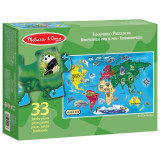 Puzzle de podea Harta Lumii World Map Melissa and Doug, Melissa &amp; Doug