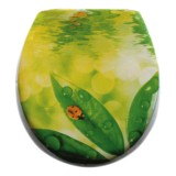 Cumpara ieftin Capac pentru WC cu burete, Buburuza, KY5085, 400 x 360 mm