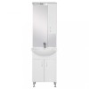 Mobilier complet de baie Bianca Plus 55, alb lucios, deschidere pe dreapta
