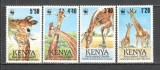 Kenya.1989 WWF Protejarea naturii:Animale-Girafa DZ.21