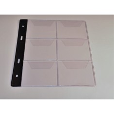 File PVC de rezerva Schulz pentru 6 monede, dimensiune 62 mm.max.