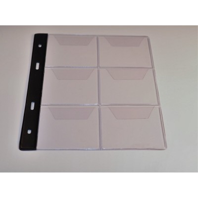 File PVC de rezerva Schulz pentru 6 monede, dimensiune 62 mm.max. foto