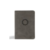 NASB Large Print Compact Reference Bible, Charcoal Leathertouch