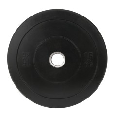 Disc Greutate Cauciuc SPORTMANN - 15 kg / 51 mm, Negru