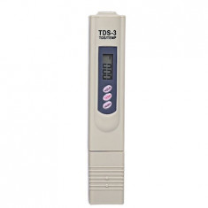 Tester apa profesional TDS3, calitate apa 3in1,TDS,EC si temperatura - Alb