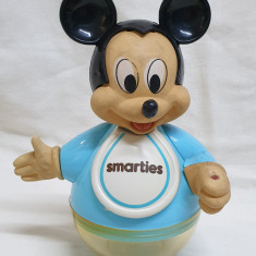 Jucarie veche din plastic PUSCULITA - Mickey Mouse
