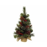 Decoratiune - Mini Tree Berries Pinecones, 45 cm | Kaemingk