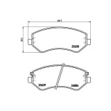 Placute frana Chrysler Voyager 4 (Rg Rs) 09.99-12.08, Voyager 4 Van (S) 09.99-12.08; Dodge Caravan (Rg) 02.00-12.07; Jeep Cherokee (Kj) 03.01-01.08,, BREMBO