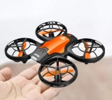 Cumpara ieftin Drona incepatori, 4DRC V8 Vinci Mini, rezolutie 1080p, GPS, transmisie live WI-FI, zbor la punct fix, portocaliu