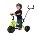 Tricicleta pentru copii Sportmann Egaleco verde cu maner parental