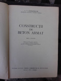 CONSTRUCTII DE BETON ARMAT - C.V. SAHNOVSCHI (MANUAL PENTRU SCOLILE SUPERIOARESI FACULTATILE DE INGINERI CONSTRUCTORI)